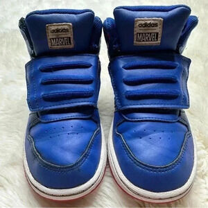 Adidas Hoops  Spider-Man Sneakers Red / Blue White Size 10